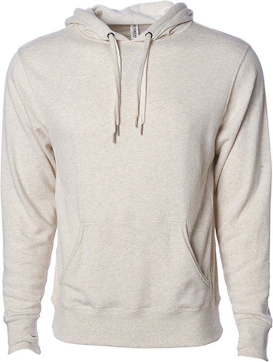 Unisex Midweight French Terry Hoodie met capuchon Oatmeal Heather - S