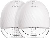 Horigen - Dubbele elektrische Borstkolf - Wearable - Handsfree - In Bra - Wit - Draagbare Borstkolf