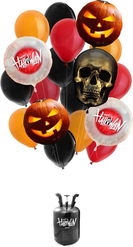 Balloon Gaz Helium Cilinder 30 'Halloween' - Halloween - Halloween Decoratie - Halloween Versiering - Halloween Ballonnen - heliumtank voor ballonnen - helium - heliumpomp voor ballonnen - gastank ballonnen - heliumtanks - heliumballonnen verjaardag
