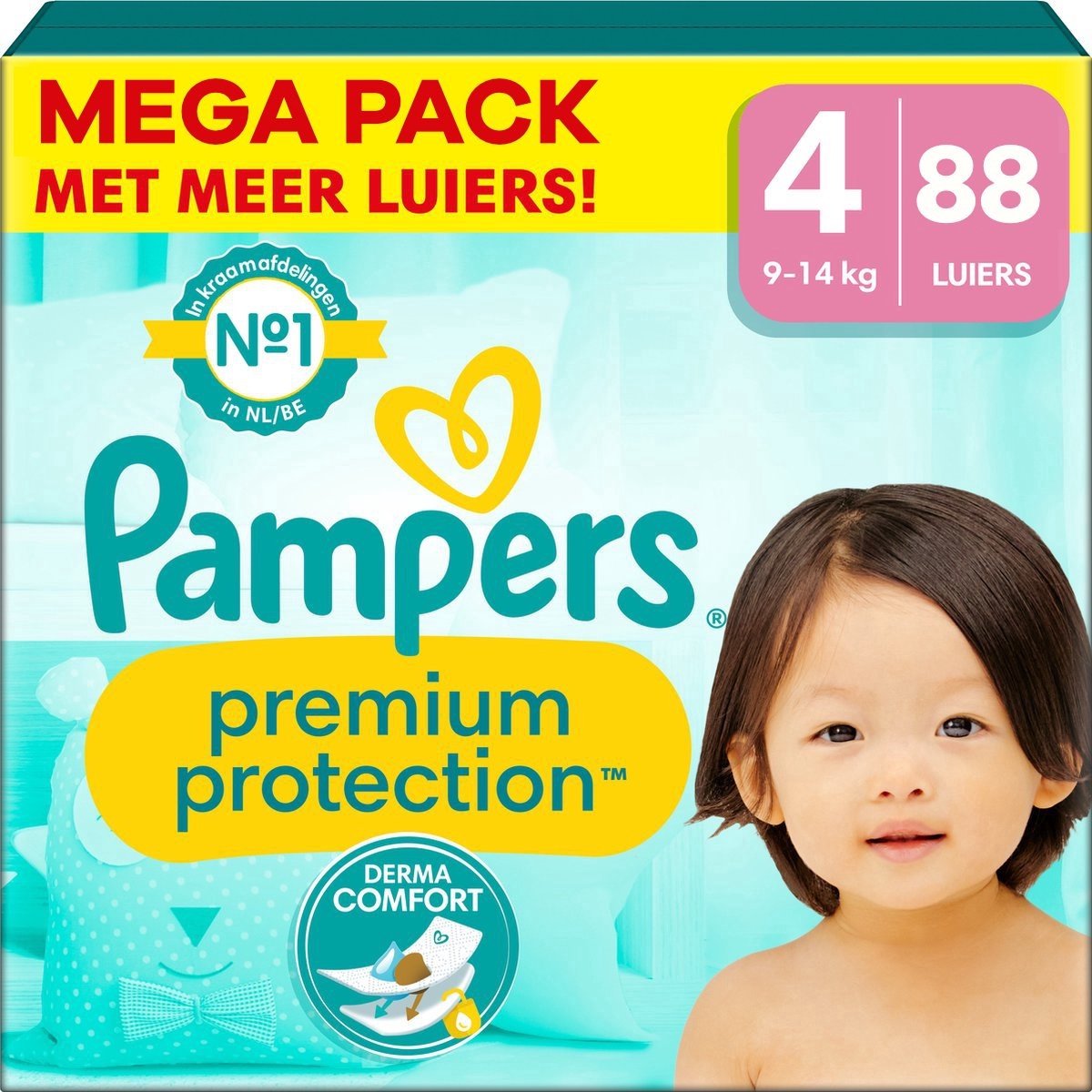 Pampers Premium Protection Luiers - Maat 4 - 88 luiers