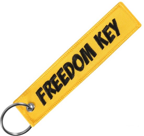 Freedom Key Yellow - Sleutelhanger - Motor - Scooter - Auto - Universeel - Accessoires