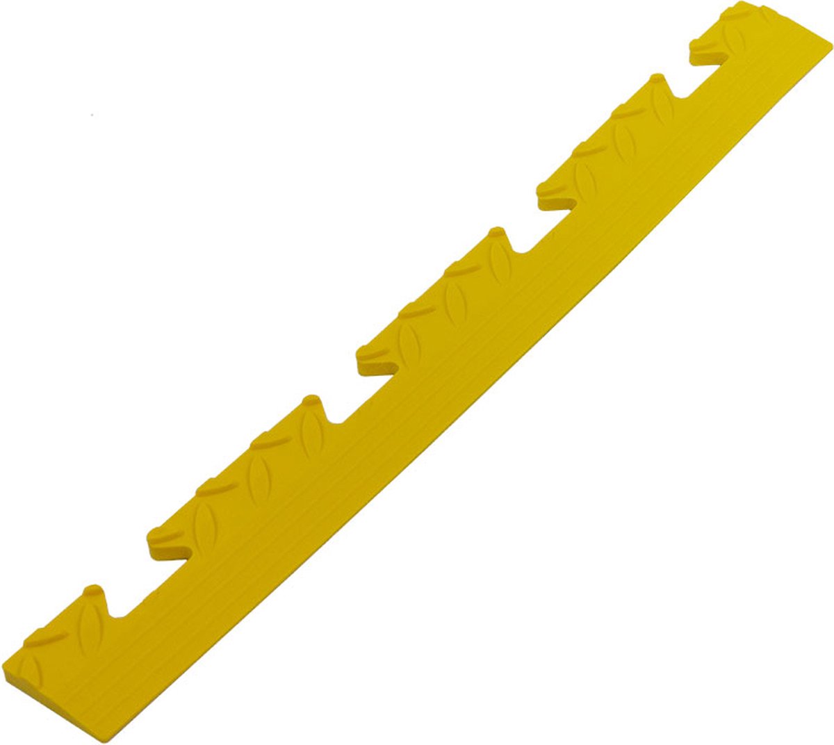 PVC kliktegel randstuk female geel