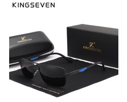 KingSeven Blackstar - Zonnebril Heren - Pilotenbril met UV400 en polarisatie filter - Z196