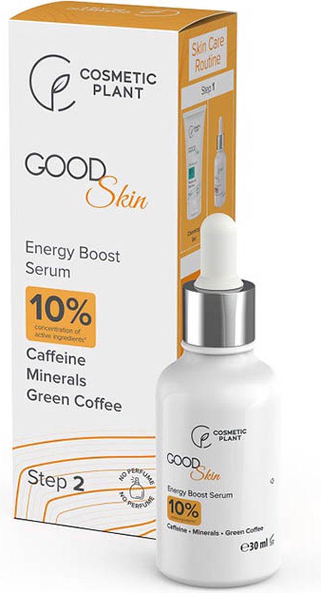 Cosmetic Plant - Good Skin - Energy Boost Serum with Caffeine, Minerals and Green Coffee 30ml Mixed / Normal / Oily / Dry Skin