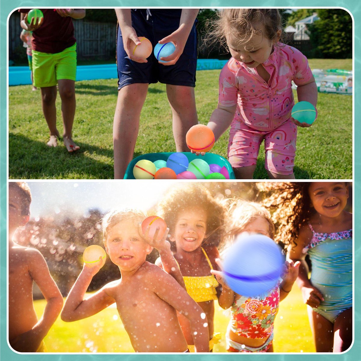 10 x Herbruikbare Waterballonnen Zelfsluitend /Waterspeelgoed / Kinderen / Buiten / Buitenspelen / Speelgoed / Buitenspeelgoed / Zwembad / Water / Zwemmen / Speelgoed meisjes / Speelgoed jongens / Vakantie / Duikspel / Duurzaam – foto 6