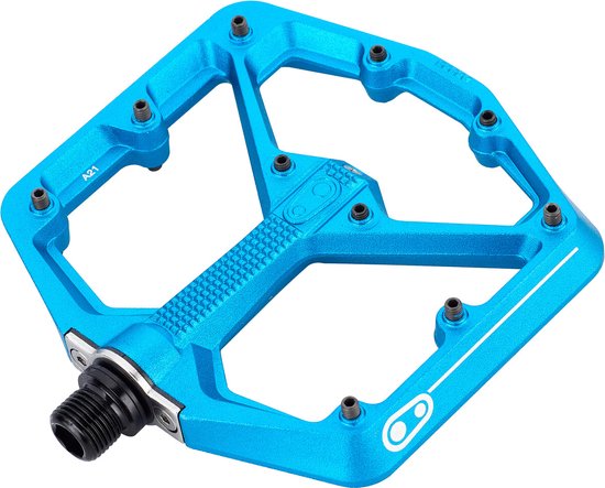 Crankbrothers Stamp 7 Pedaal Large, blauw