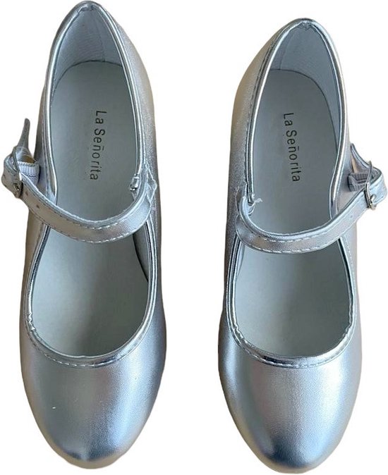 Prinsessen slipper zilver glitter | Spaanse schoenen Prinsessen slipper zilver glitter | Spaanse schoenen