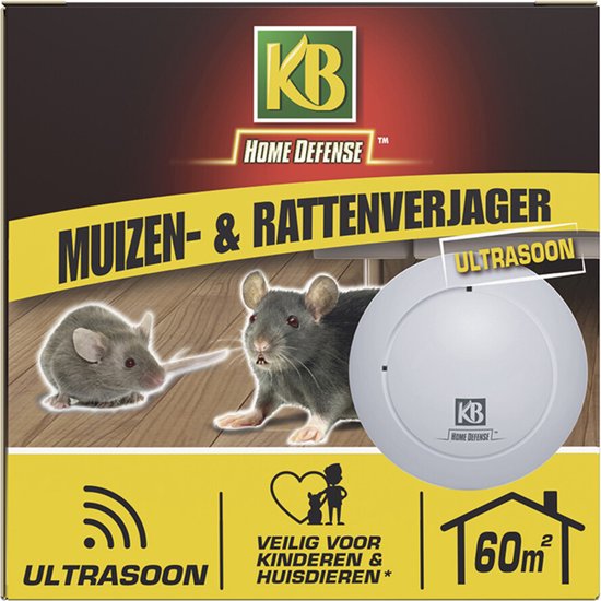 KB Home Defense Répulsif Rats et Souris - Répulsif anti-parasites à  ultrasons - Portée