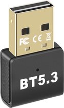 NÖRDIC BT6 USB Bluetooth Dongle adapter - Bluetooth 5.3 - Zwart