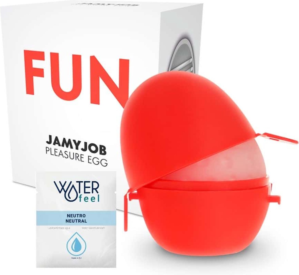 JAMYJOB | Jamyjob Egg Masturbator White Edition Discrett | Male Masturbator | Sex Toys for Man | Best Seller | Best Male Masturbator | Man Intense Orgasm