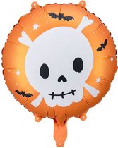 Partydeco - Folieballon Skull - 45 cm - Halloween - Halloween Decoratie - Halloween Versiering - Halloween Ballonnen