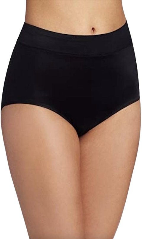 Hoogwaardige Dames Onderbroek / Ondergoed / Slip | Tailleslip | Hoge Taille / Stretch | Zwart - M/L