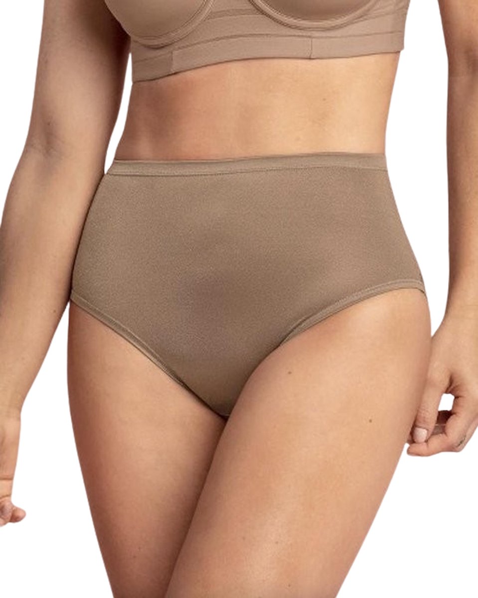 Hoogwaardige Dames Onderbroek / Ondergoed / Slip | Tailleslip | Hoge Taille / Stretch | Bruin - L/XL