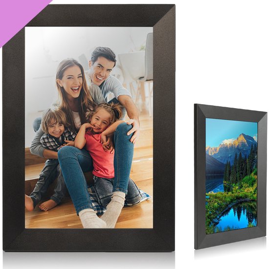 Zeybo Digitale fotolijst met wifi - Frameo - Fotokader - IPS Touchscreen -  10.1 inch... | bol.com