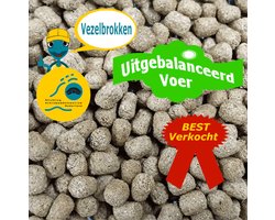 Vezelbrokken voor Landschildpadden - Uitgebalanceerd Voer - 1000g
