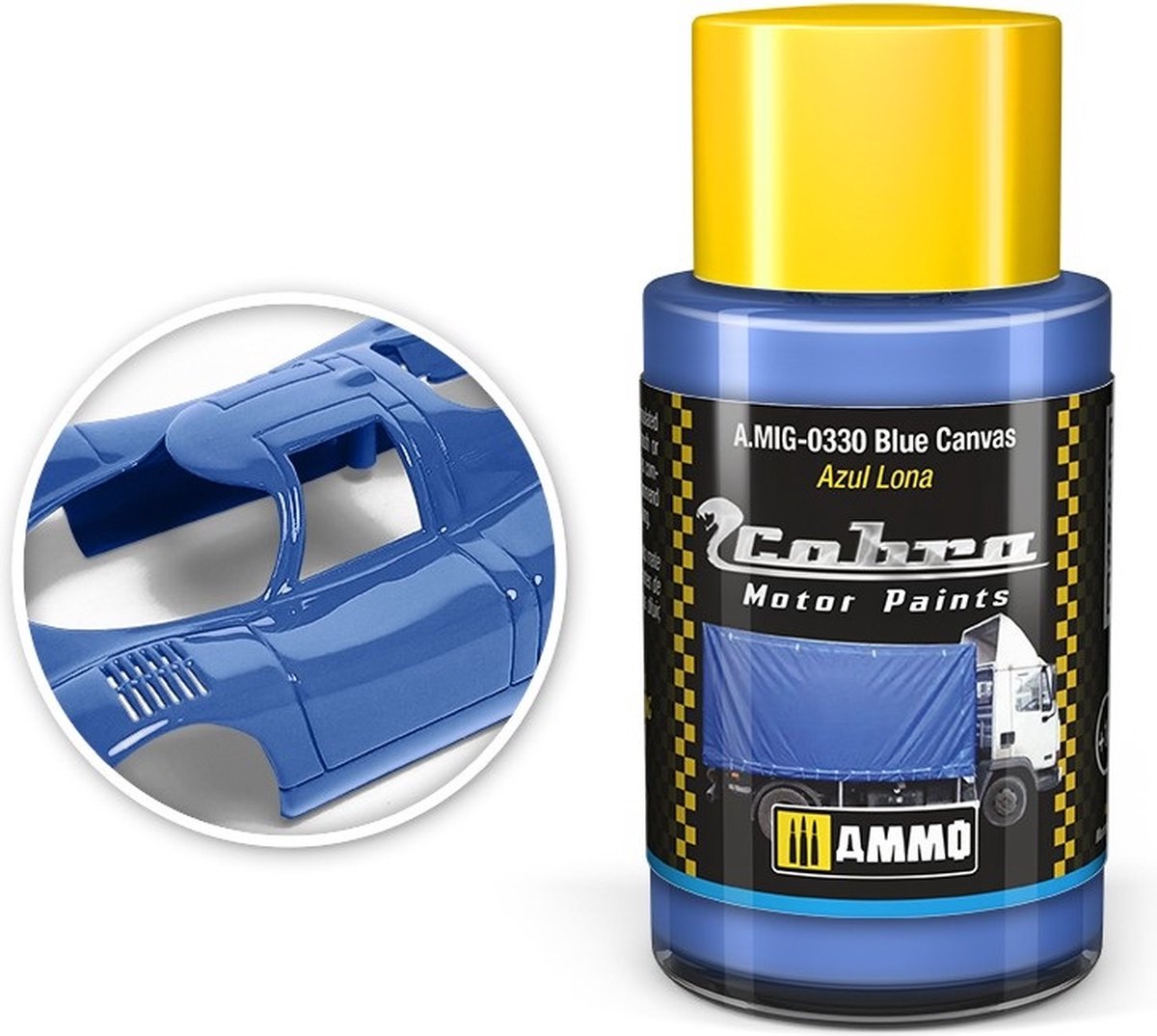 AMMO by Mig Jimenez Hobbyverf Acrylverf - MIG 0330 Cobra Motor Paints - Blue Canvas - Matt - Acryl - 30ml Verf potje - 30 ml