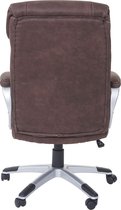 Bureaustoel MCW-A71, directiedraaistoel bureaustoel, stof/textiel ~ suède look vintage bruin