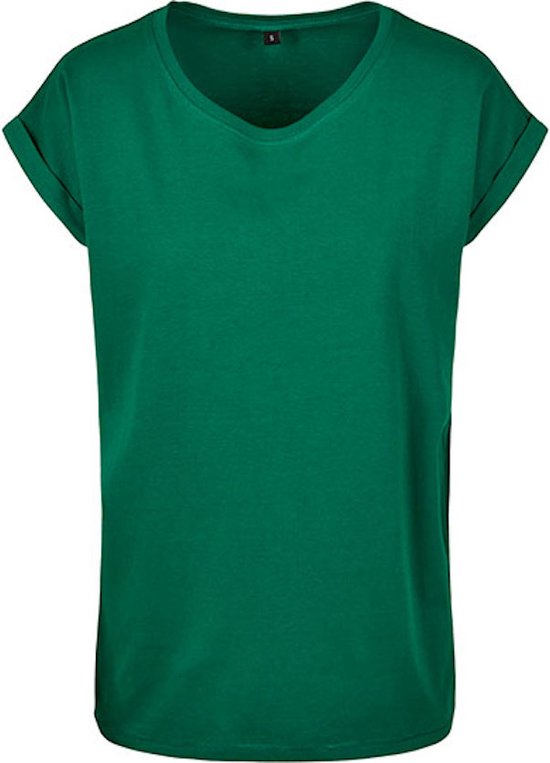 Build your Brand Ladies´ Extended Shoulder Tee BY021 - Forest Green - XXL