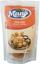 Manji - Pani Puri Deeg - Snack - Deegballetjes - 3x 200 g