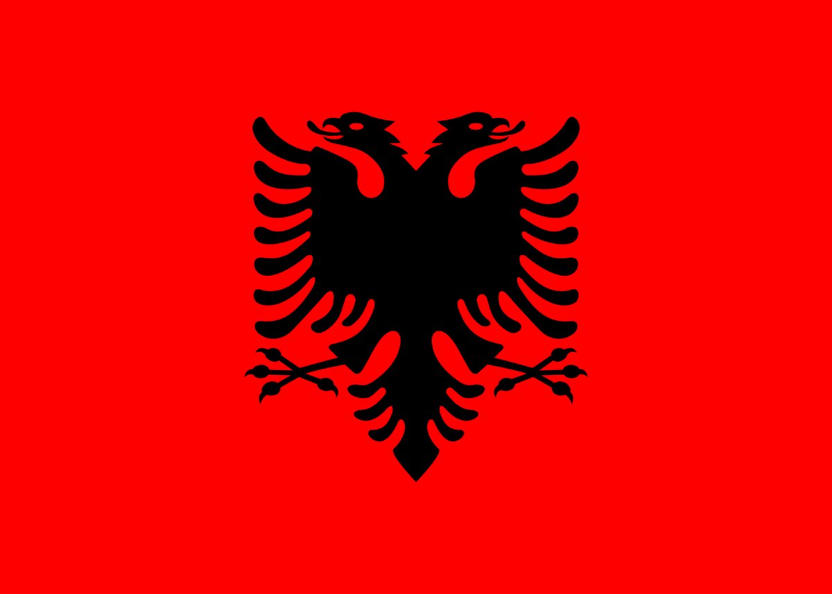 Albanie Vlag 100x150cm