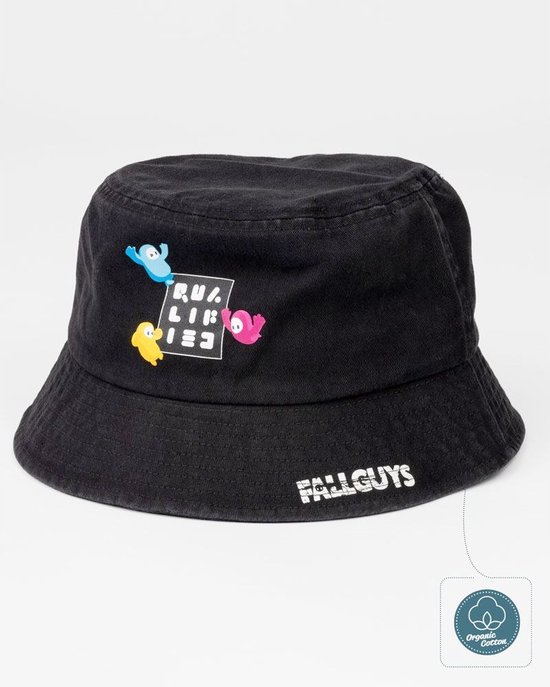 ItemLab Fall Guys - Bean Bucket Bucket hat - Zwart