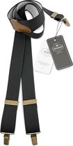 Sir Redman - WORK bretels - 100% made in NL, zwart elastiek