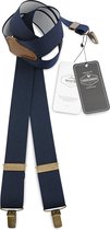 Sir Redman - WORK bretels - 100% made in NL, marineblauw elastiek