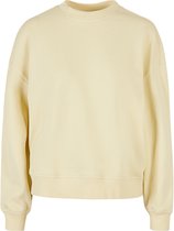 Ladies Oversized Crewneck Sweater met ronde hals Soft Yellow - M