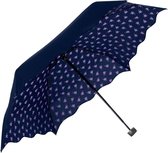 Perletti Paraplu Blaadjes 90 Cm Blauw/paars