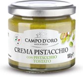 Campo d'Oro - Zoete Pistache Crème - Crema Pistacchio - van de Pistache di Bronte DOP - 2x 180 gr
