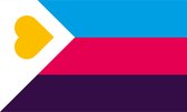 Polyamorie Pride vlag 150x225cm