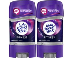 Lady Speed Stick Fitness Deodorant Vrouw - Anti-Transpirant Gel - 2 x 65g - 48 Uur Bescherming