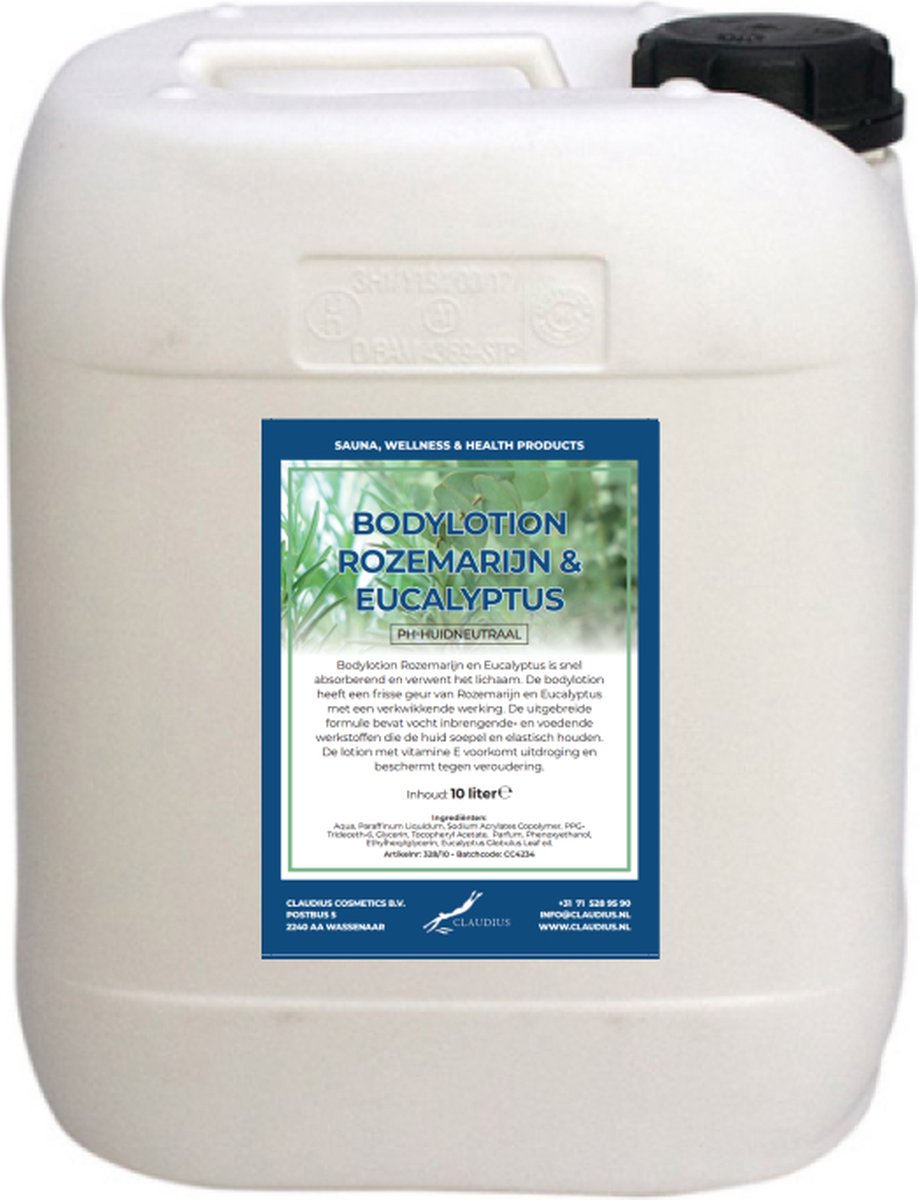 Goedkoopste Bodylotion Rozemarijn & Eucalyptus 10 Liter - navulling