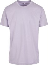 Herenshirt 'Round Neck' met korte mouwen Lilac - 3XL