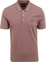 Lyle and Scott - Polo Plain Oud Roze - Regular-fit - Heren Poloshirt Maat M