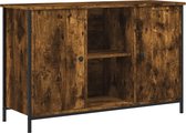 vidaXL - Tv-meubel - 100x35x65 - cm - bewerkt - hout - gerookt - eikenkleurig