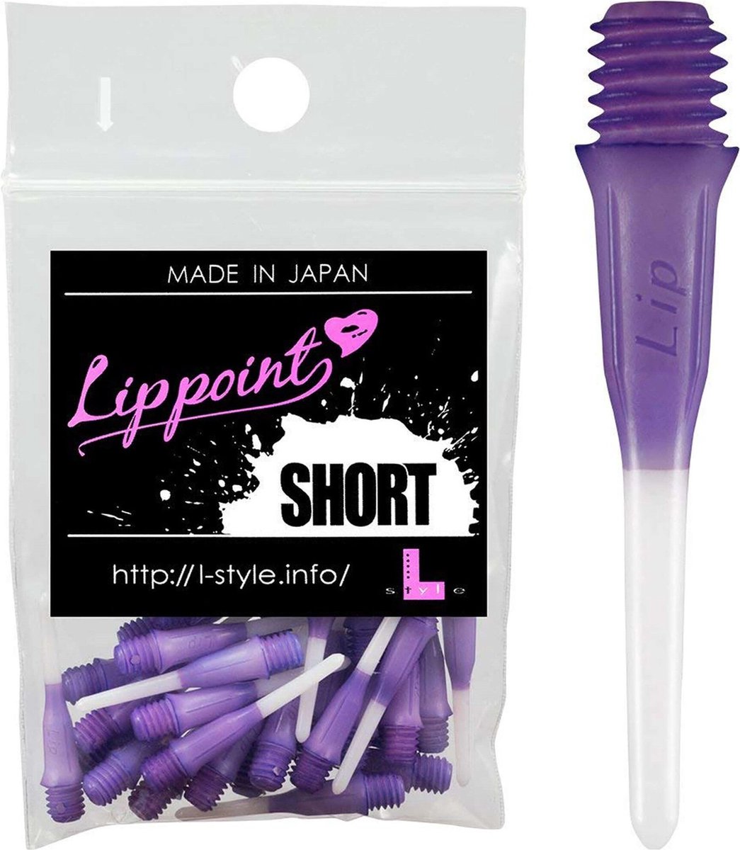 L-Style Short Lip 2-Tone Purple - Soft Tip - Darts