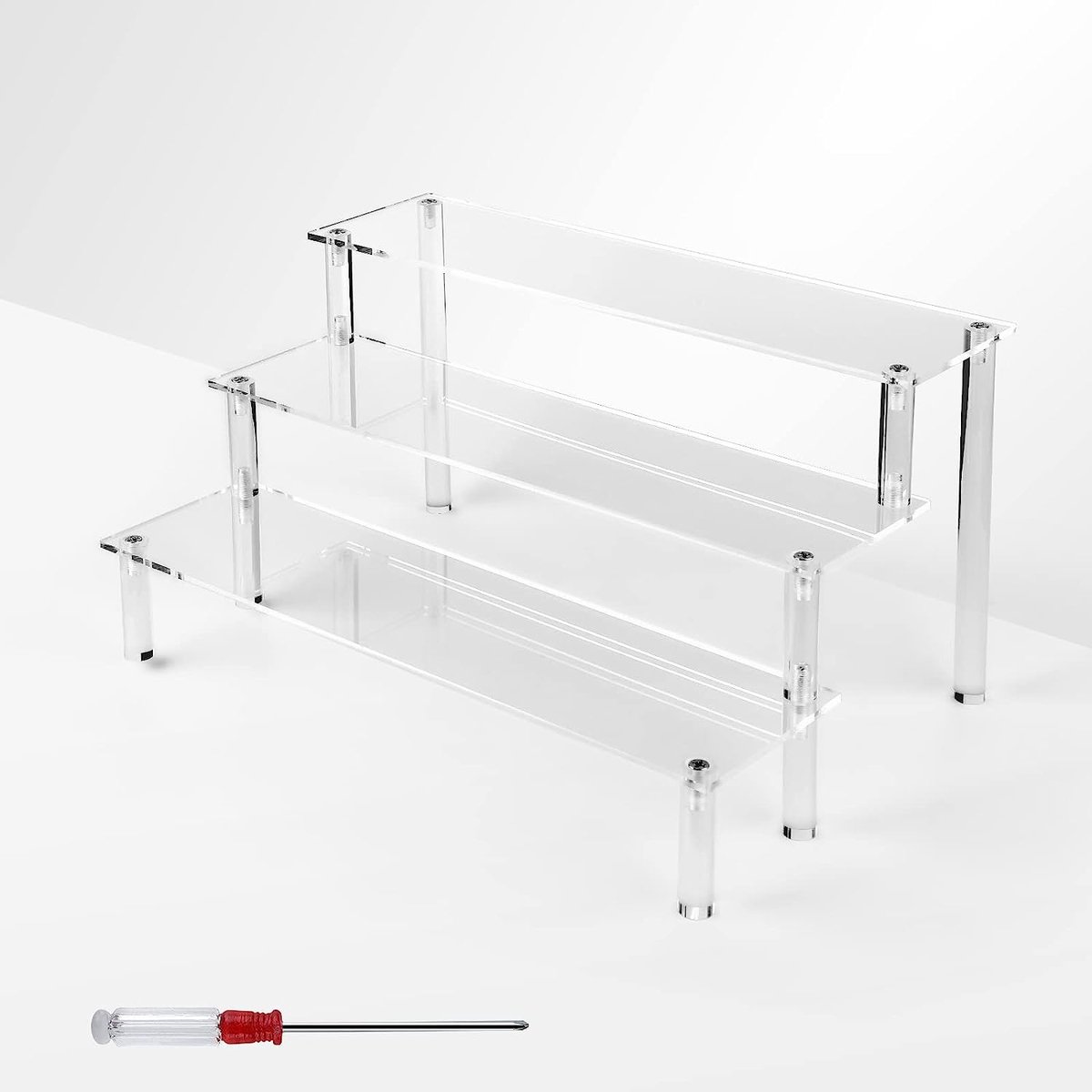 Acryl Display Regal Mehrstufig - Klare Vitrine Für Make-up, Figuren & Deko