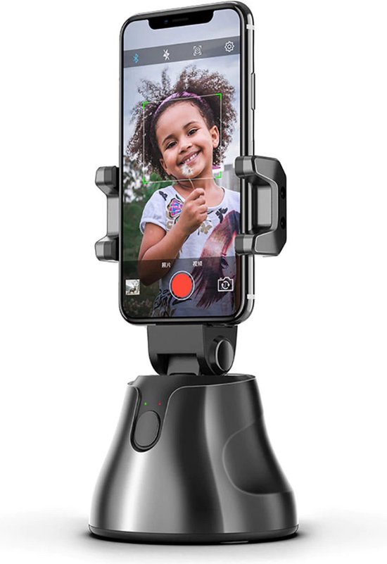 Foto: 360 camera statief selfie stick telefoonhouder smartphone rotatie camera vlog statief social media statief tik tok statief instagram statief