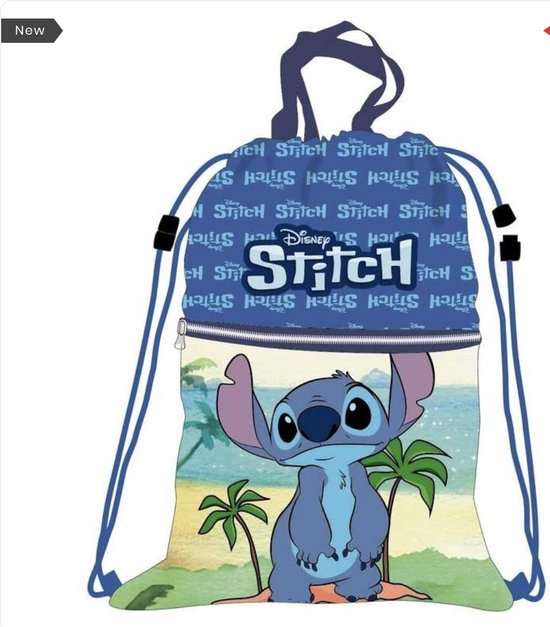 Lilo & Stitch luxe zwemtas / rugzak / gymtas - blauw