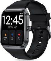 FITAGE Smartwatch - Smartwatches - Stappenteller - Sporthorloge - Smart watch - Activity Tracker - Dames en Heren - Zwart