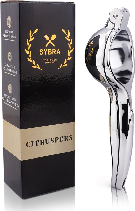 Sybra Citruspers - Citroenpers - Limoenpers - Sinaasappel juicer - Handmatige Fruitpers - Metaal