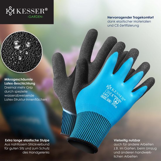 KESSER® Tuinafvalzak Tuinzak Set Bladzak incl. Handschoenen - Zelf Staand 4 Handvatten Stabiel Robuust & Opvouwbaar - Bladzakken Maaisel Tuinzakken voor Tuinafval Groenafval - 3x 272 Liter, Groen — afbeelding 5