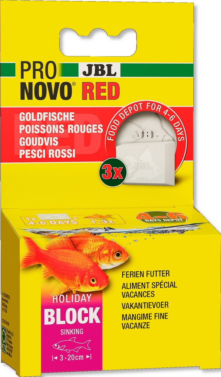 Jbl - Pronovo Red Holiday - vakantievoer voor aquariumvissen - 17 gr