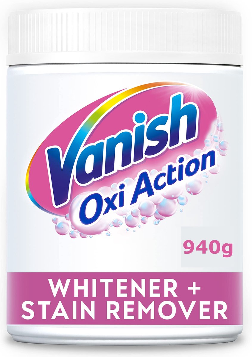Vanish - Oxi Action - Witte Was Vlekverwijderaar - Poeder - 940gram - Vanish