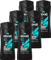AX - Gel douche, nettoyant pour le visage et shampoing 3 en 1 pour hommes - Apollo - Parfum irrésistible pendant 12 heures - Technologie révolutionnaire à double action - Pack économique 6 x 400 ml