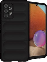 iMoshion Hoesje Geschikt voor Samsung Galaxy A32 (4G) Hoesje Siliconen - iMoshion EasyGrip Backcover - Zwart