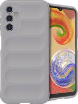 iMoshion Hoesje Geschikt voor Samsung Galaxy A14 (4G) / A14 (5G) Hoesje Siliconen - iMoshion EasyGrip Backcover - Grijs