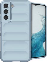 iMoshion Hoesje Geschikt voor Samsung Galaxy S22 Hoesje Siliconen - iMoshion EasyGrip Backcover - Lichtblauw