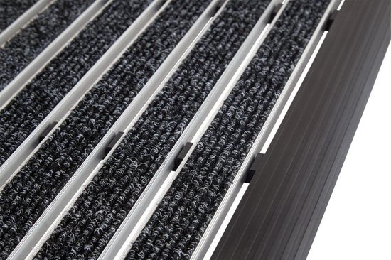 Buitendeurmat Super Brush - aluminium deurmat - aluminium vuilvangmat
